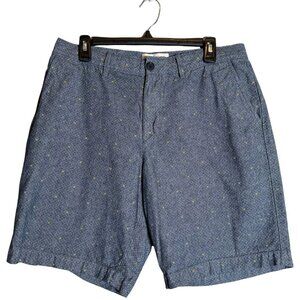 Original Penguin Polka Dot Chino Shorts Men's 32 Blue Preppy Golf Outdoor 8.5"